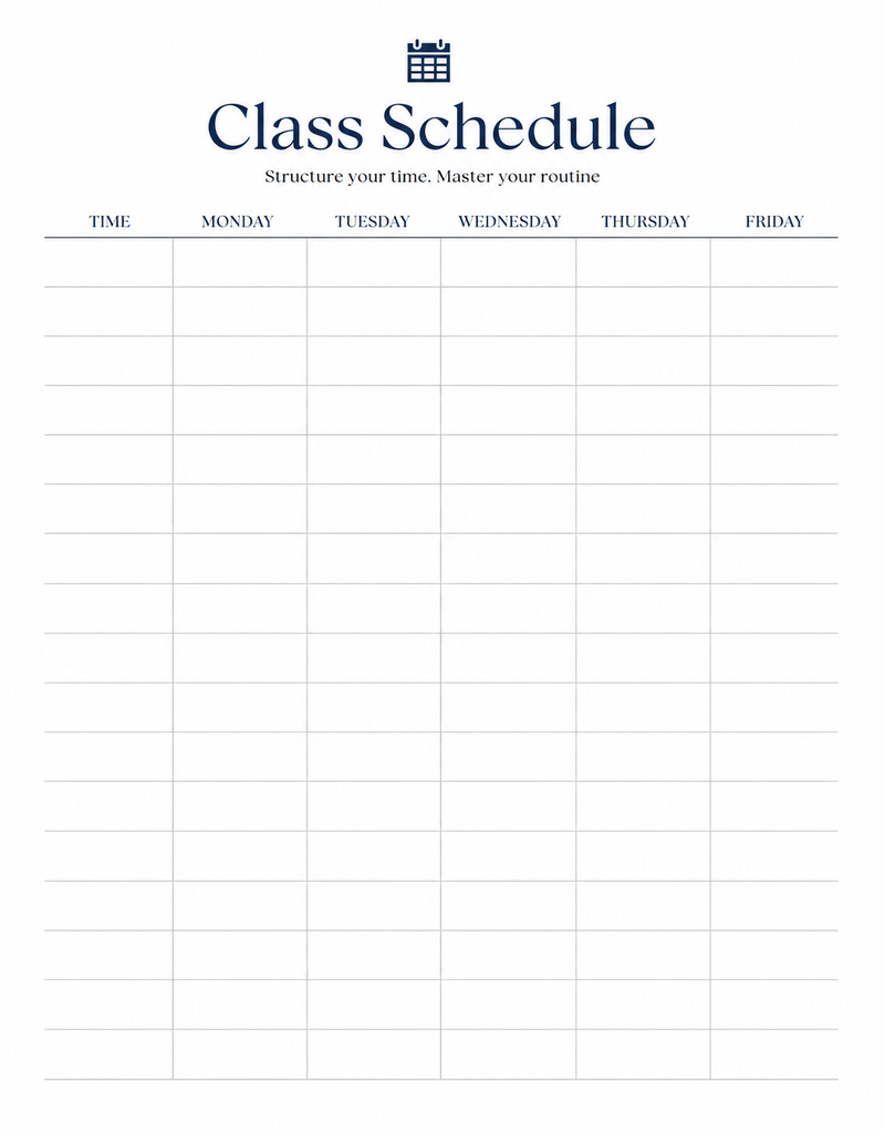 Class Schedule