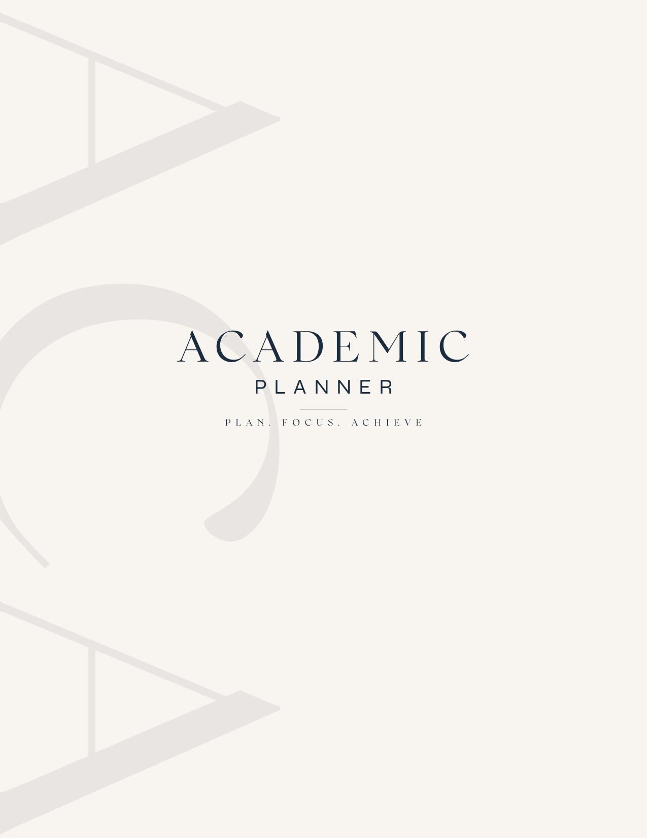 The Atlas Academic Planner