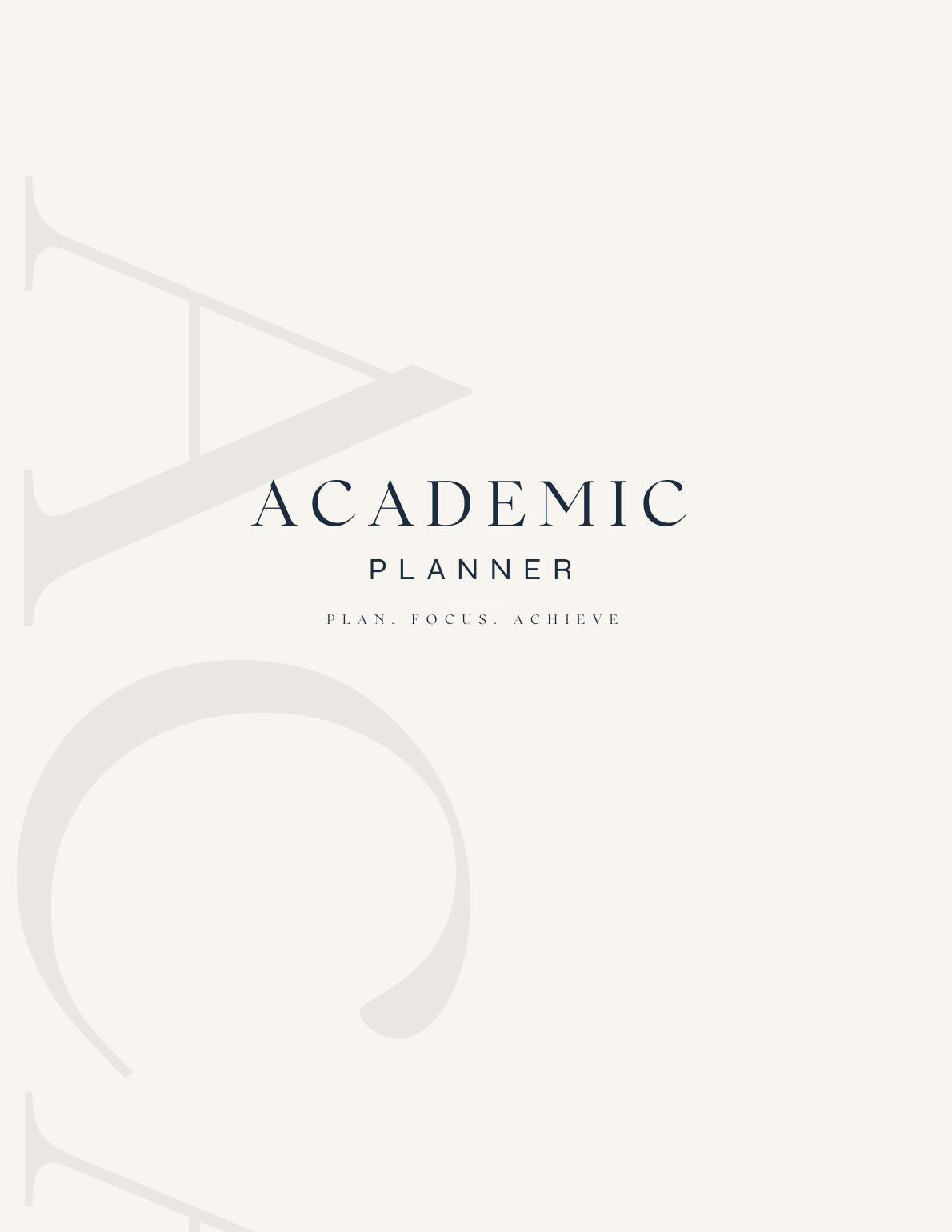 The Atlas Academic Planner