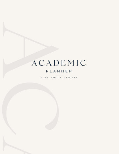 The Atlas Academic Planner