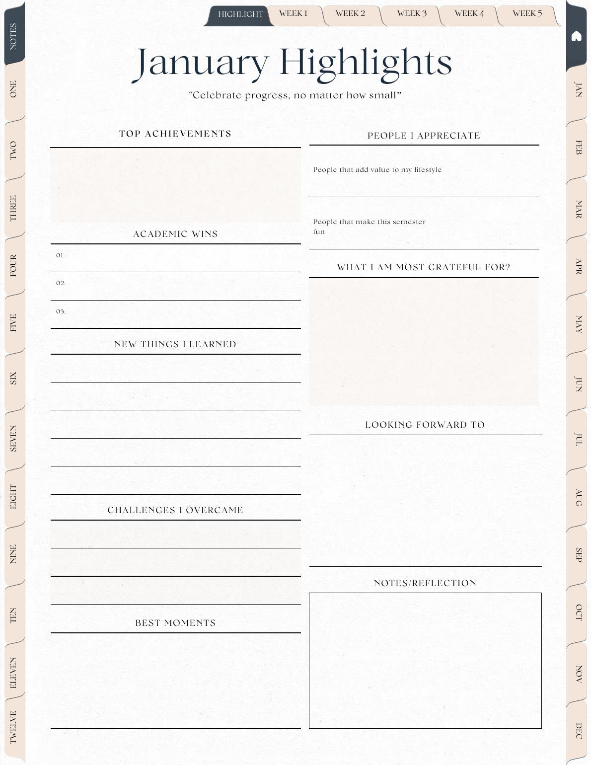 The Atlas Academic Planner