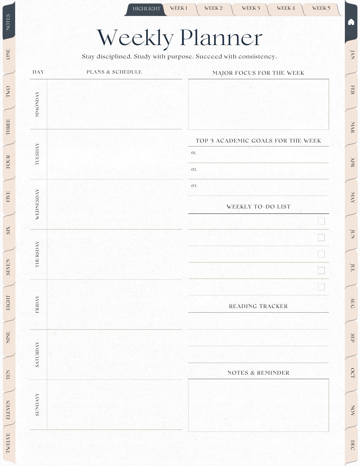 The Atlas Academic Planner