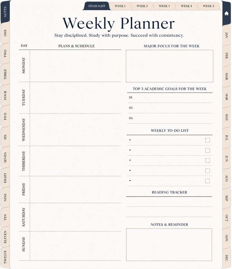 Weekly Planner